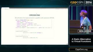 CppCon 2016: Ben Deane “A Static Alternative to Virtual Functions, Using Expression SFINAE"