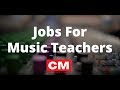 Jobs For Music Teachers