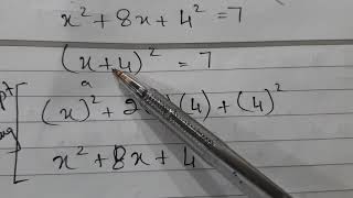 TKMaths O Level Maths   Completing the square method