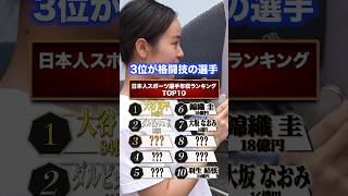 日本人スポーツ選手年収ランキングTOP10を当てろ！　#shorts