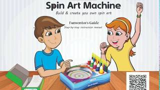 Funvention Spin Art Machine DIY STEM Learning Kit, build, play \u0026 learn spin art