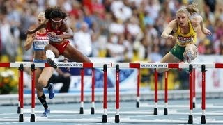 2013 MOSCOW 世界田徑錦標賽_女子百米跨欄布里安娜羅琳斯(BRIANNA ROLLINS)12秒44奪冠