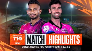 2024 Abu Dhabi T10 I Match 9 Highlights: Bangla Tigers vs New York Strikers | Season 8