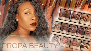 PROPA BEAUTY | EVERYDAY NUDE LIPSTICK | LIP SWATCHES REVIEW | BRIANNA MYREE