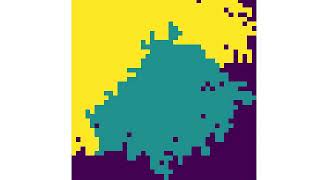 Basic simulation project of random surface growth in Python #2