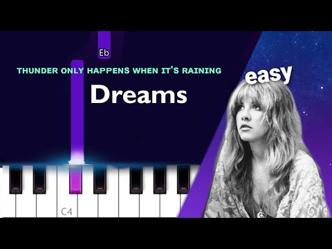 Fleetwood Mac Dreams Easy Piano Tutorial Youtube