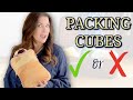 PACKING CUBES vs. No Packing Cubes | Side-by-Side Comparison