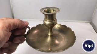 Candle Holder – Metal “Brass” at ADRL eBay