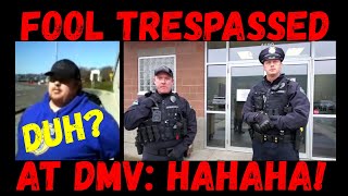 Frauditor Fool Trespassed at DMV in Washington!