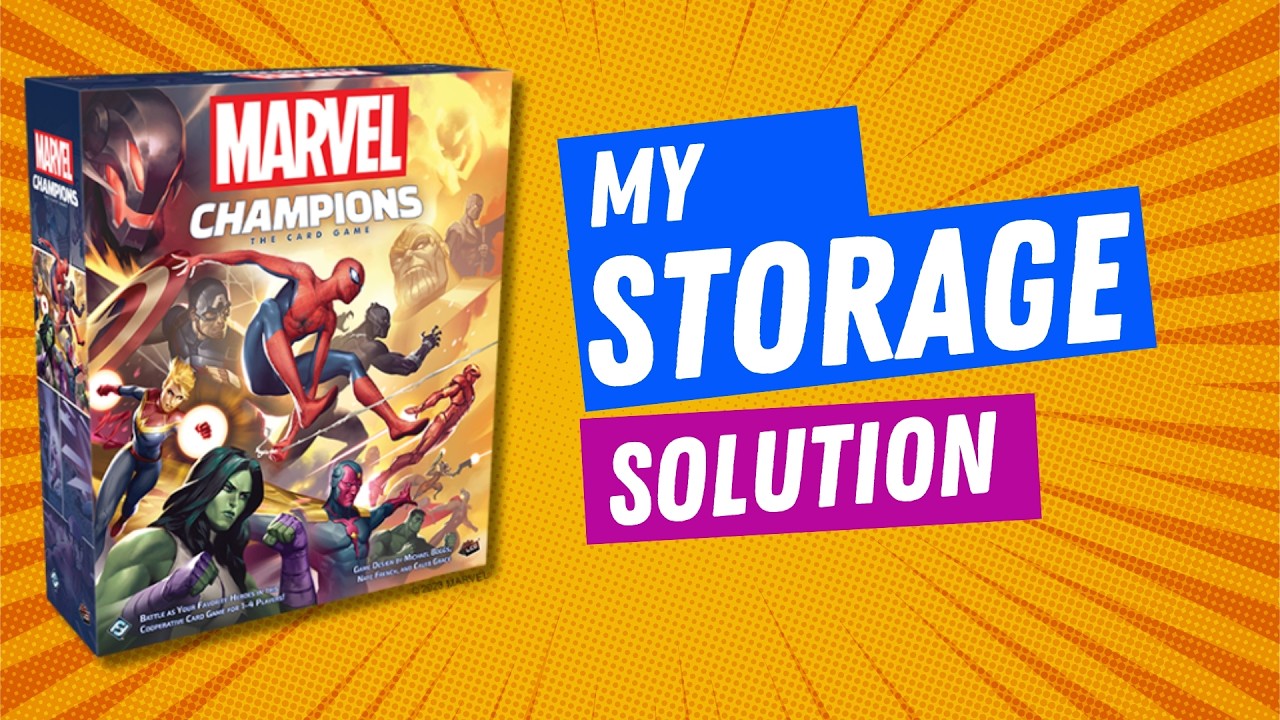 How I Store Marvel Champions The Game And Accessories Youtube
