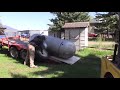 loading 500 gallon propane tank