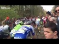 liveleak kid causes huge bike race crash