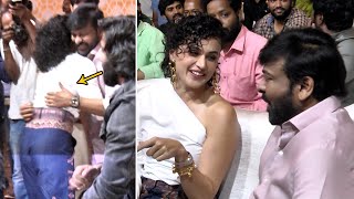 Mega Star Chiranjeevi Tight Hug To Taapsee Pannu @ Mishan Impossible Movie Pre Release Event | FP