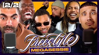 Bokoesam trekt broek uit bij MEGASESSIE PT.2 | SUPERGAANDE FREESTYLE ft. Sjaak Saaff Caza \u0026 Ginger