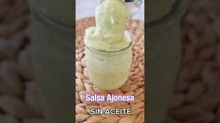 SIN ACEITE, NO SE CORTA, RAPIDO#mayonesa#ajonesa#saludable#fit#recetafacil