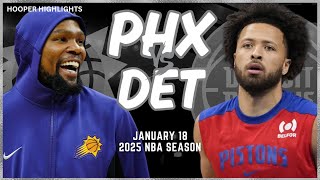 Phoenix Suns vs Detroit Pistons Full Game Highlights | Jan 18 | 2025 NBA Season