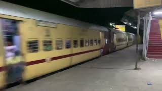 Howrah Mokama Passenger passes through Mankundu behind WAP7