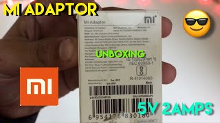 Mi Adaptor 5v 2Amps Unboxing - 4K