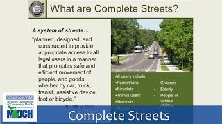 Introduction to Complete Streets