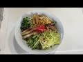 【豚骨冷やし中華】【自宅麺】自宅で簡単に作る冷やし中華です。今回は一風堂の秘伝とんこつダシを使って、とんこつ味にしました。高知の馬路村のゆずポン酢で、更に豪華な冷やし中華になります。【ramen】