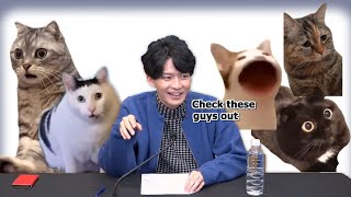 [Eng Sub] Seiyuu Shows His Cat Meme Brainrot to the Class