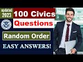 US citizenship: Master 100 Civics Questions and Answers in Random Order 2023