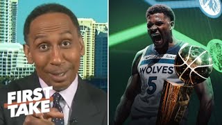 FIRST TAKE | "Timberwolves are favorites for NBA title if Ant-Man sweep Nuggets!" - Stephen A. Smith