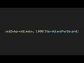 Setinterval in js