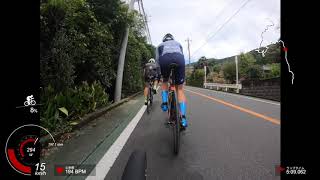 ヤビツ峠　1本目29:17, 2本目30:25