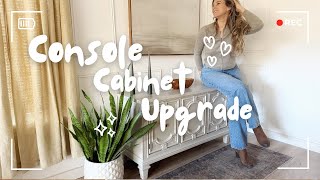 SURPRISING Vintage Cabinet Console Makeover | Outdated to Modern Makeover