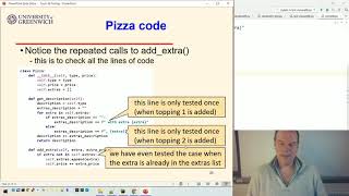 OO Python 06-6: Testing - Pizza app - testing