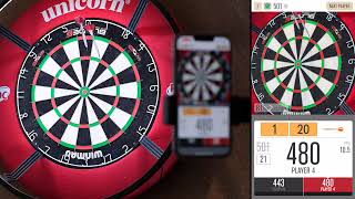 Darts auto-scoring using only the device rear camera