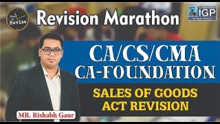 CA/CS/CMA - Foundation Sales of Good ACT Revision Marathon