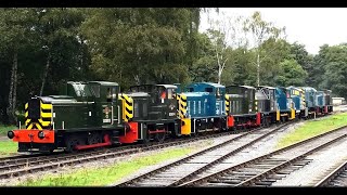 10 loco CAVALCADE!!!!! Shunters galore!!!!! Rowsley, Peak Rail .30th September 2023