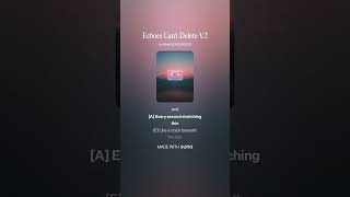 Echoes Can't Delete V2