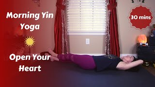 Morning Yin Yoga for an Open Heart {30 mins} | Prop Free