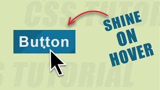 Shining Light Effect Button on Hover using HTML and CSS