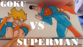 GOKU VS SUPERMAN EPIC  flipbook animation by Etoilec1( original video )