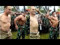 Momen Prajurit TNI pamer Otot Bersama tentara Amerika #Shorts
