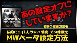 【MWベータ:解説】エイムアシストはどれが良い!? 私的にエイムしやすい感度・設定を紹介！名前の変更方法なども！【ぐっぴー/Rush Gaming】【cod:MWβ】