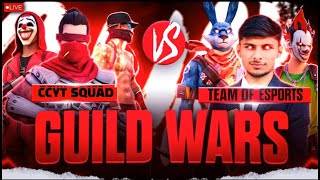 Guild Test 4v4 Free Fire Live! ClownChiragYt