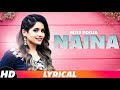 Naina (Lyrical Video) | Miss Pooja ft Millind Gaba | Latest Punjabi Songs 2018 | Speed Records