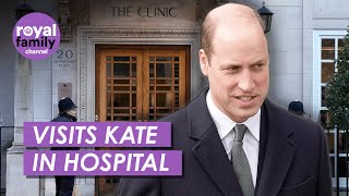 Prince William Visits Princess Catherine in Hospital