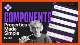 How do Figma component properties work?
