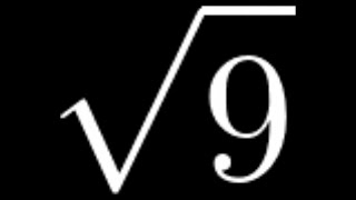 How to Simplify the Square Root of 9: sqrt(9)