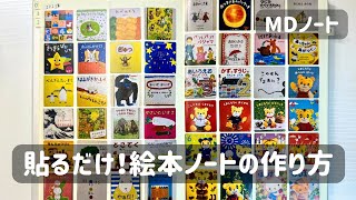 子どもが生まれたら絶対に作りたいと思っていた絵本ノートを作りました。