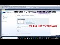 Visual basic DotNet Vb.net theory tutorial for beginner's