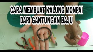 Cara membuat kalung monpai/b*ruk dari bahan bekas hanger baju