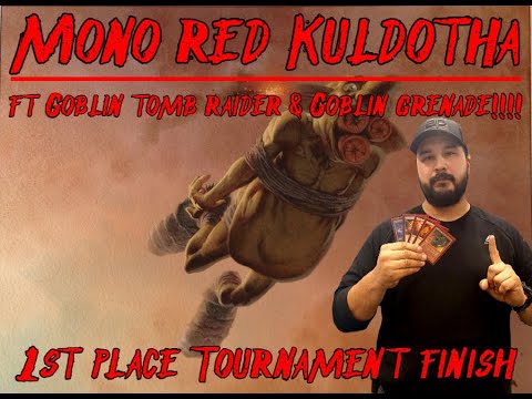 *1st PLACE 4-1* [Mono Red Kuldotha ft Goblin Tomb Raider & Goblin Grenade] Pauper Tournament Review!