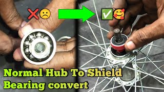 how to fix a sealed bearings Cycle hub 😍 #youtube #viralvideo